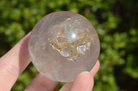 Polished Semi Optic Quartz Spheres x 2 From Madagascar - TopRock