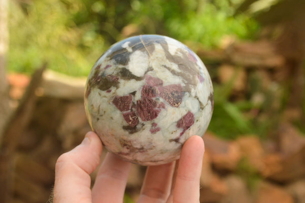 Polished Large Pink Rubellite Tourmaline Spheres x 2 From Madagascar - TopRock