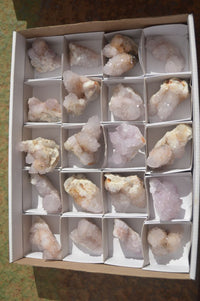 Natural Pale Lilac Spirit Quartz Clusters  x 20 From Boekenhouthoek, South Africa - Toprock Gemstones and Minerals