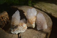 Natural Pale Lilac Spirit Quartz Clusters  x 20 From Boekenhouthoek, South Africa - Toprock Gemstones and Minerals