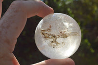 Polished Semi Optic Quartz Spheres x 2 From Madagascar - TopRock
