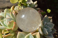 Polished Semi Optic Quartz Spheres x 2 From Madagascar - TopRock
