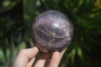 Polished Purple Lepidolite Spheres  x 3 From Zimbabwe - Toprock Gemstones and Minerals