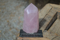 Polished Gemmy Pink Rose Quartz Points  x 3 From Madagascar - Toprock Gemstones and Minerals