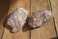 Natural Rough Stichtite Specimens x 2 From Barberton, South Africa - Toprock Gemstones and Minerals