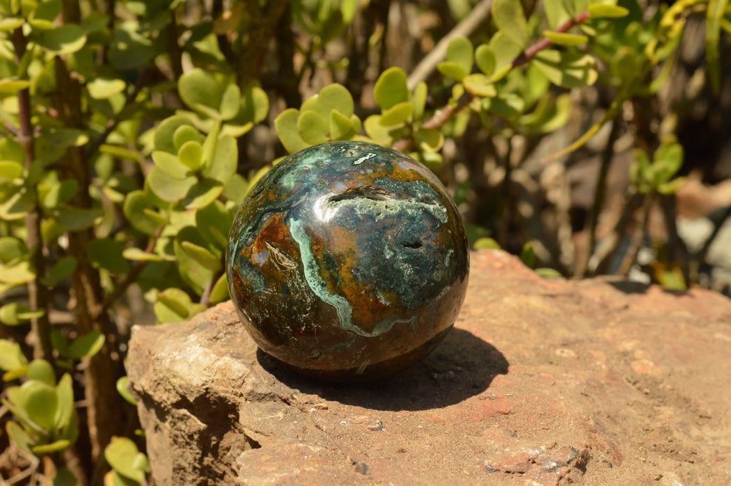 Polished Gorgeous Selection Of Orbicular Ocean Jasper Spheres x 4 From Madagascar - TopRock