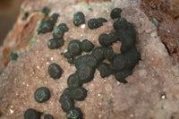 Natural Rare Ball Malachite On Drusy Quartz & Dolomite Matrix  x 1 From Kambove, Congo - Toprock Gemstones and Minerals