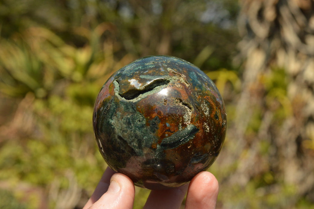 Polished Gorgeous Selection Of Orbicular Ocean Jasper Spheres x 4 From Madagascar - TopRock