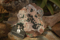 Natural Rare Ball Malachite On Drusy Quartz & Dolomite Matrix  x 1 From Kambove, Congo - Toprock Gemstones and Minerals