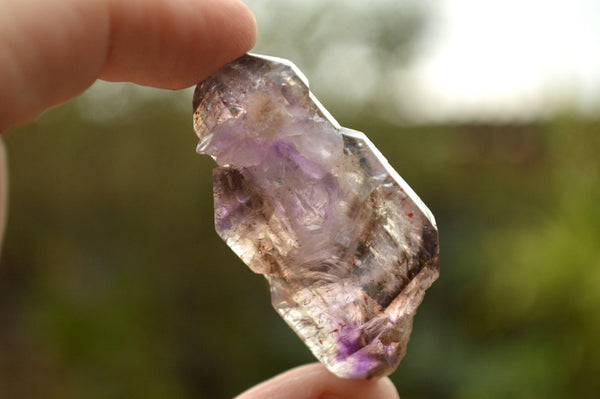 Natural Large Single Smokey Amethyst Quartz Crystals  x 13 From Chiredzi, Zimbabwe - TopRock
