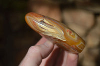 Polished Carnelian Agate Standing Free Forms  x 6 From Madagascar - Toprock Gemstones and Minerals