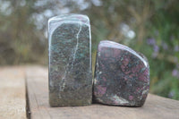 Polished Fluorescent Ruby Corundum In Chrome Verdite Free Forms x 4 From Zimbabwe - Toprock Gemstones and Minerals