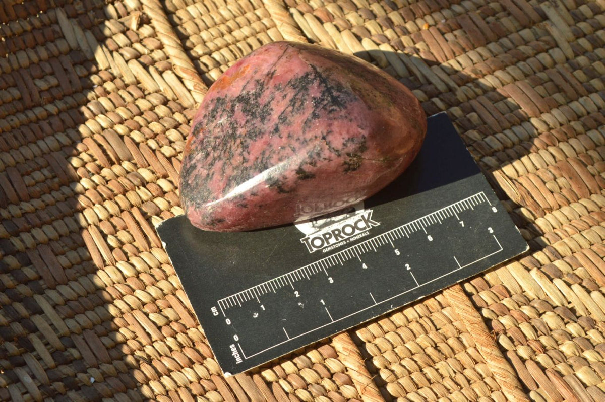 Polished Pink Rhodonite, Quartz, Chromite Free Forms (Odd Calcite Inclusion) x 6 From Rushinga, Zimbabwe - TopRock