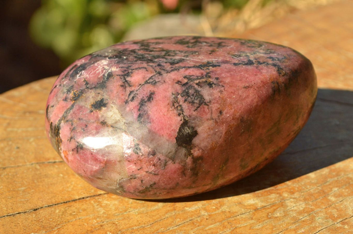 Polished Pink Rhodonite, Quartz, Chromite Free Forms (Odd Calcite Inclusion) x 6 From Rushinga, Zimbabwe - TopRock
