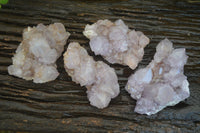 Natural Spirit Amethyst Quartz Clusters  x 4 From Boekenhouthoek, South Africa - Toprock Gemstones and Minerals