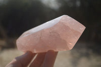 Polished Gemmy Double Terminated Rose Quartz Points x 3 From Antsirabe, Madagascar - Toprock Gemstones and Minerals