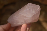 Polished Gemmy Double Terminated Rose Quartz Points x 3 From Antsirabe, Madagascar - Toprock Gemstones and Minerals