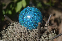 Polished  Conglomerate Chrysocolla Sphere With Azurite & Malachite  x 1 From Congo - Toprock Gemstones and Minerals