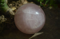 Polished Pink Rose Quartz Spheres  x 2 From Madagascar - Toprock Gemstones and Minerals