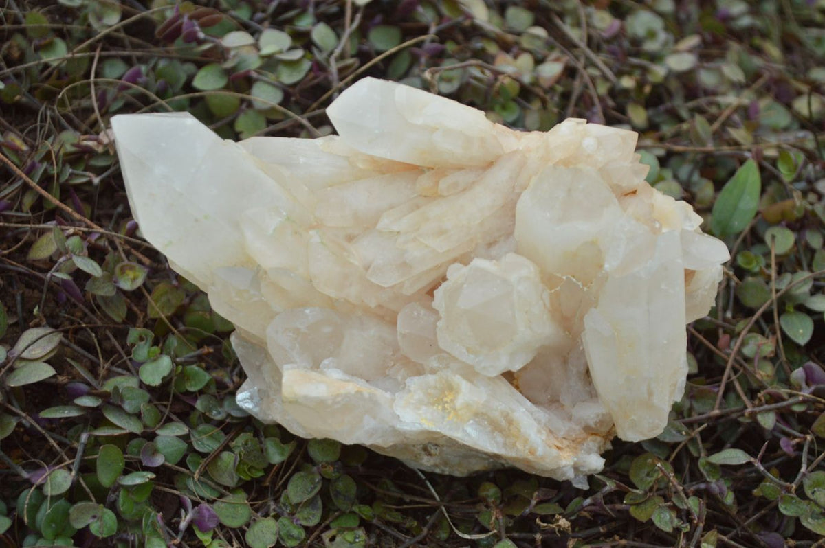 Natural Candle Quartz Crystal Clusters x 2 From Madagascar - TopRock