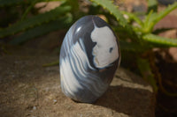 Polished Mixed Agate Standing Free Forms x 6 From West Coast, Madagascar - Toprock Gemstones and Minerals