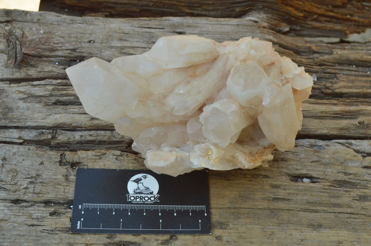 Natural Candle Quartz Crystal Clusters x 2 From Madagascar - TopRock