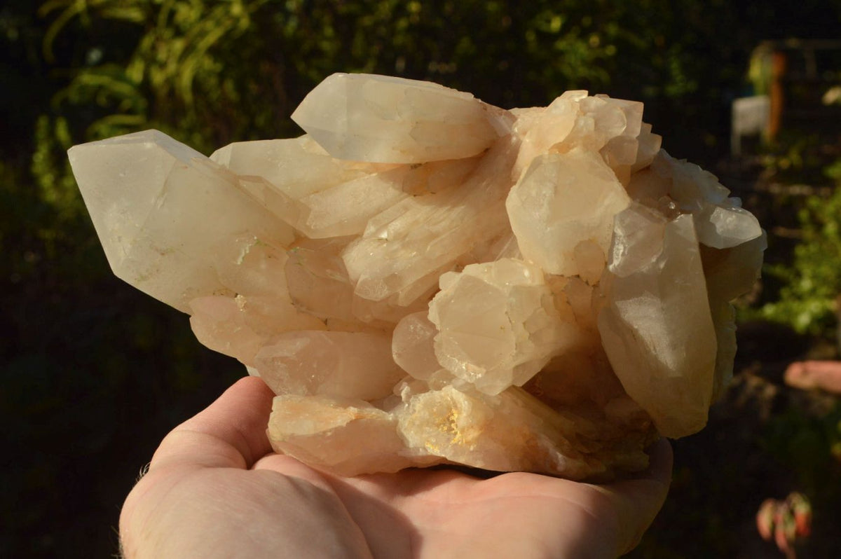 Natural Candle Quartz Crystal Clusters x 2 From Madagascar - TopRock