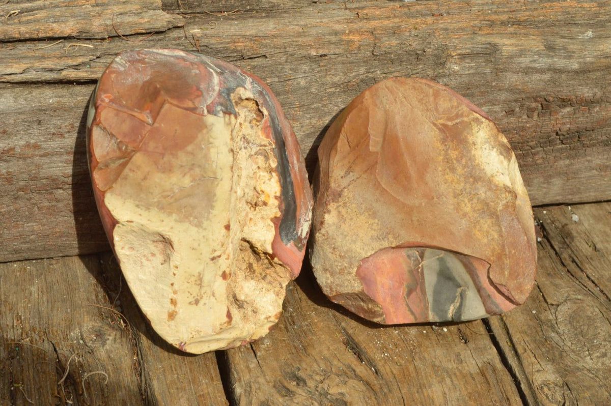 Polished Polychrome "Picasso Picture Jasper" Spheres x 2 From Mahajanga, Madagascar - TopRock