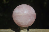 Polished Pink Rose Quartz Spheres  x 2 From Madagascar - Toprock Gemstones and Minerals