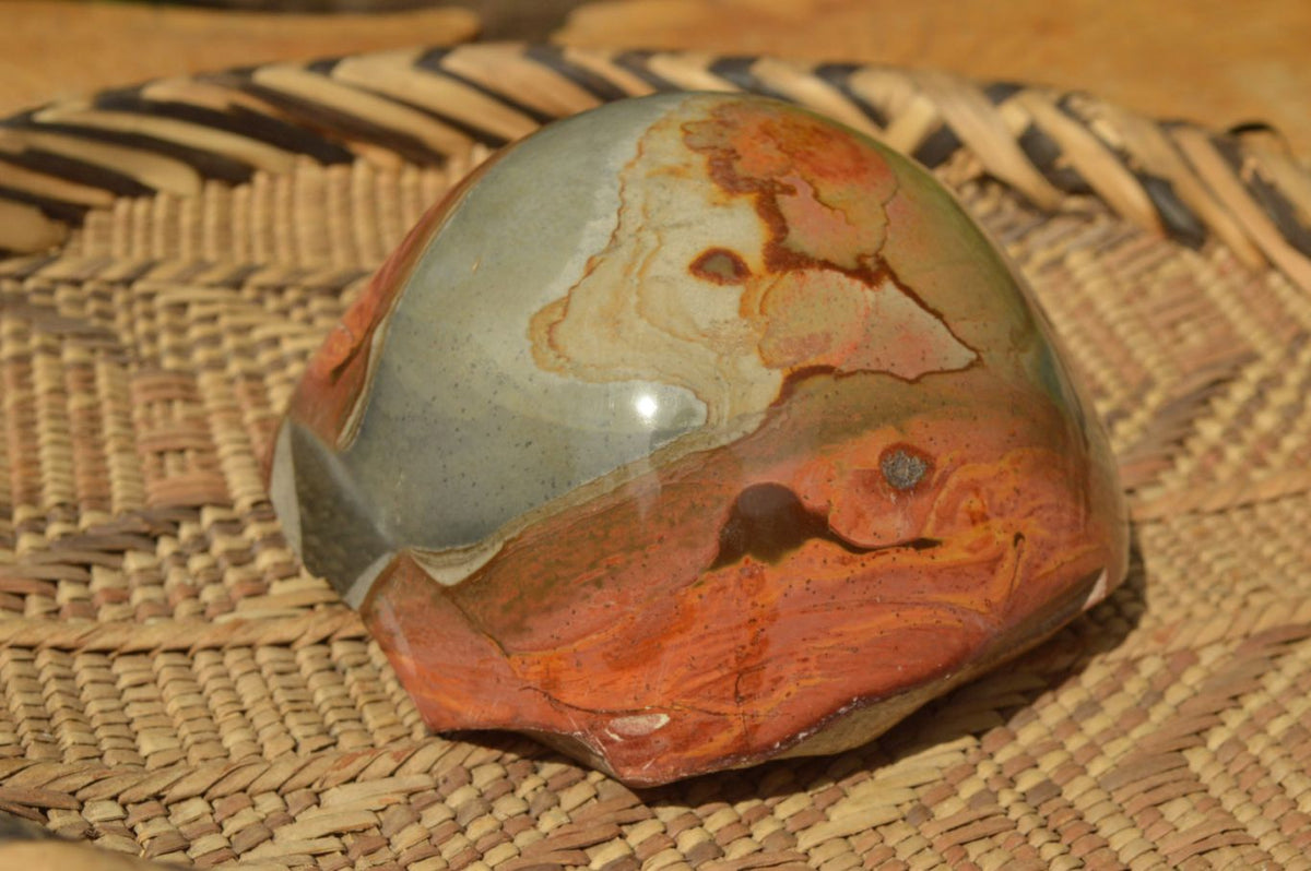 Polished Polychrome "Picasso Picture Jasper" Spheres x 2 From Mahajanga, Madagascar - TopRock