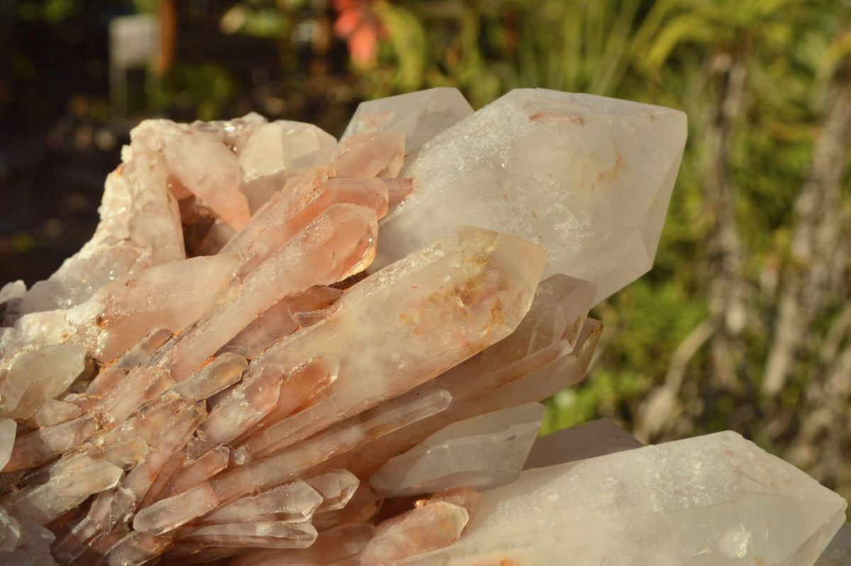 Natural Candle Quartz Crystal Clusters x 2 From Madagascar - TopRock