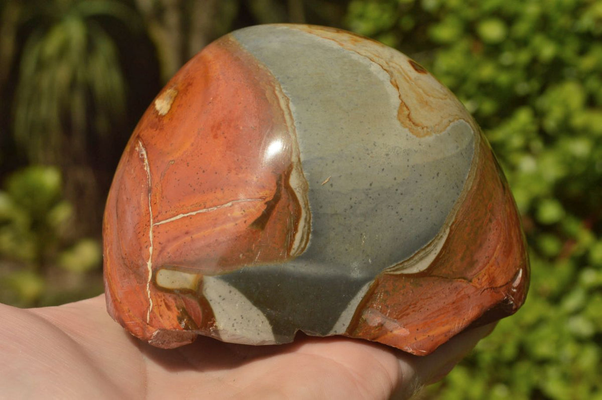 Polished Polychrome "Picasso Picture Jasper" Spheres x 2 From Mahajanga, Madagascar - TopRock