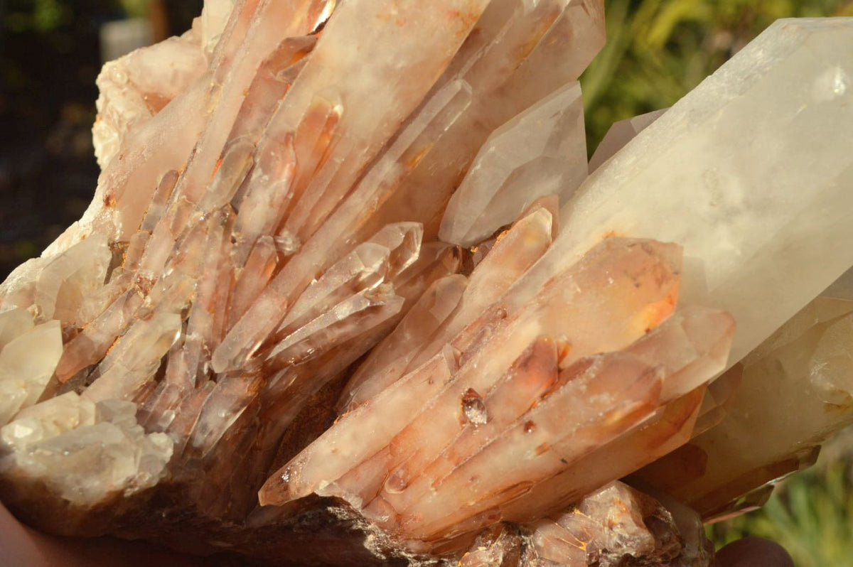 Natural Candle Quartz Crystal Clusters x 2 From Madagascar - TopRock