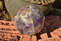 Polished Dream Flower Amethyst Spheres x 2 From Madagascar - TopRock
