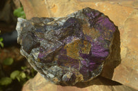 Natural Metallic Purpurite Cobbed Specimens x 3 From Erongo, Namibia - Toprock Gemstones and Minerals
