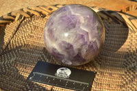 Polished Dream Flower Amethyst Spheres x 2 From Madagascar - TopRock