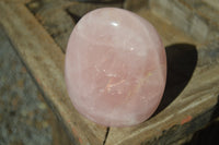 Polished Pink Rose Quartz Standing Free Forms x 2 From Antsirabe, Madagascar - Toprock Gemstones and Minerals