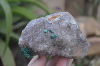 Natural Rare Ball Malachite On Quartz & Dolomite Specimens x 2 From Kambove, Congo - Toprock Gemstones and Minerals
