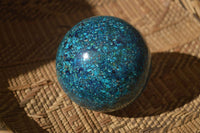 Polished  Conglomerate Chrysocolla Sphere With Azurite & Malachite  x 1 From Congo - Toprock Gemstones and Minerals