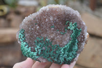 Natural Rare Ball Malachite On Quartz & Dolomite Specimens x 2 From Kambove, Congo - Toprock Gemstones and Minerals