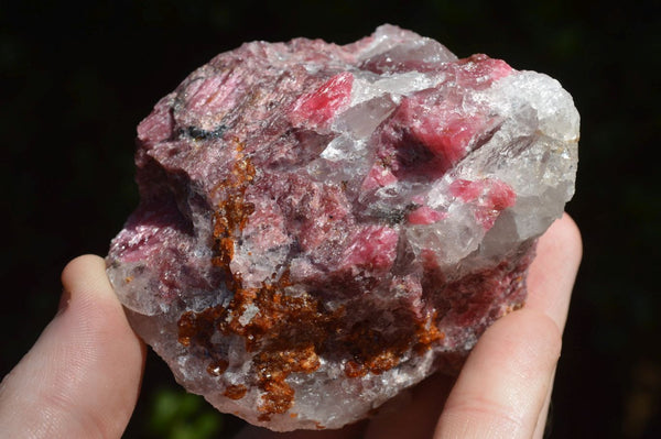 Natural Pink Cobbed Rhodonite Pieces x 6 From Rushinga, Zimbabwe - TopRock