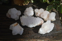 Natural White Spirit Cactus Quartz Specimens  x 6 From Boekenhouthoek, South Africa - Toprock Gemstones and Minerals
