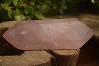 Polished Gemmy Double Terminated Rose Quartz Points x 4 From Ambatondrazaka, Madagascar - Toprock Gemstones and Minerals
