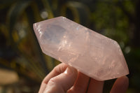 Polished Gemmy Double Terminated Rose Quartz Points x 4 From Ambatondrazaka, Madagascar - Toprock Gemstones and Minerals