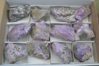 Natural Rough Stichtite & Serpentine Specimens  x 12 From Barberton, South Africa - Toprock Gemstones and Minerals