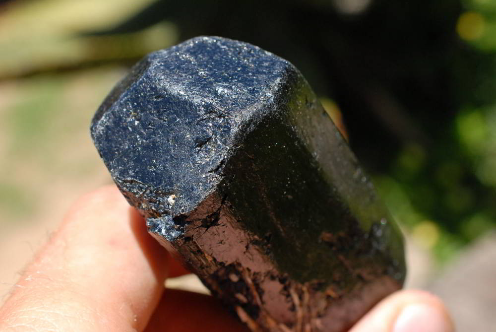 Natural Alluvial Black Tourmaline Crystals x 6 From Zimbabwe - TopRock