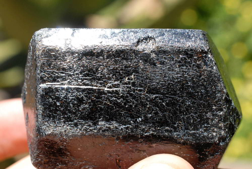 Natural Alluvial Black Tourmaline Crystals x 6 From Zimbabwe - TopRock