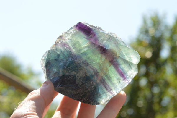 Natural Highly Selected Watermelon Fluorite Cobbed Pieces  x 14 From Uis, Namibia - TopRock