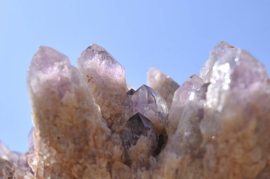 Natural Sugar Amethyst Phantom Clusters x 2 From Solwezi, Zambia - TopRock