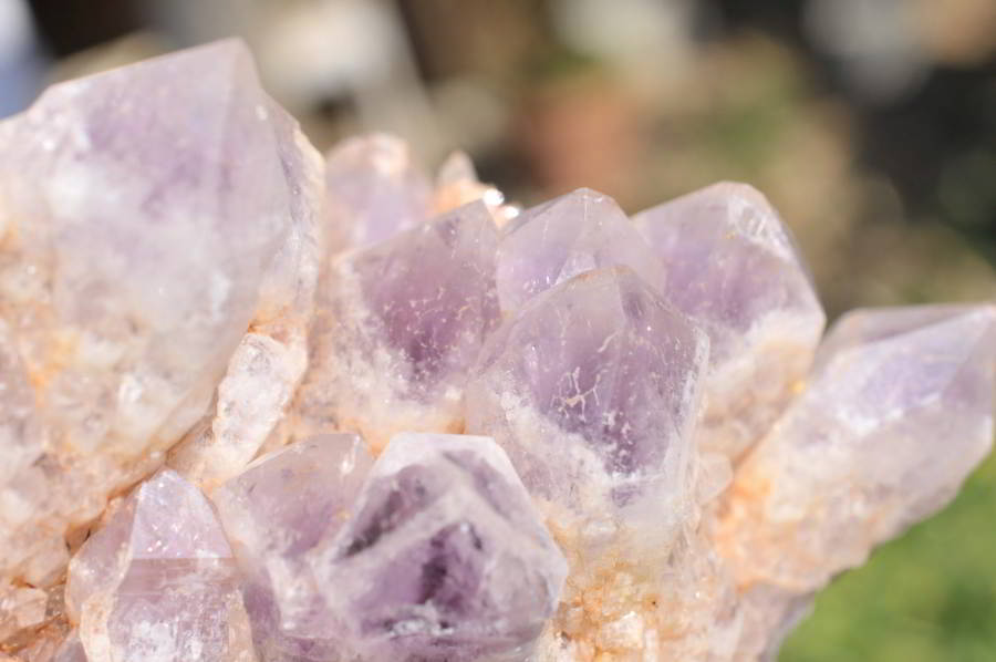Natural Sugar Amethyst Phantom Clusters x 2 From Solwezi, Zambia - TopRock
